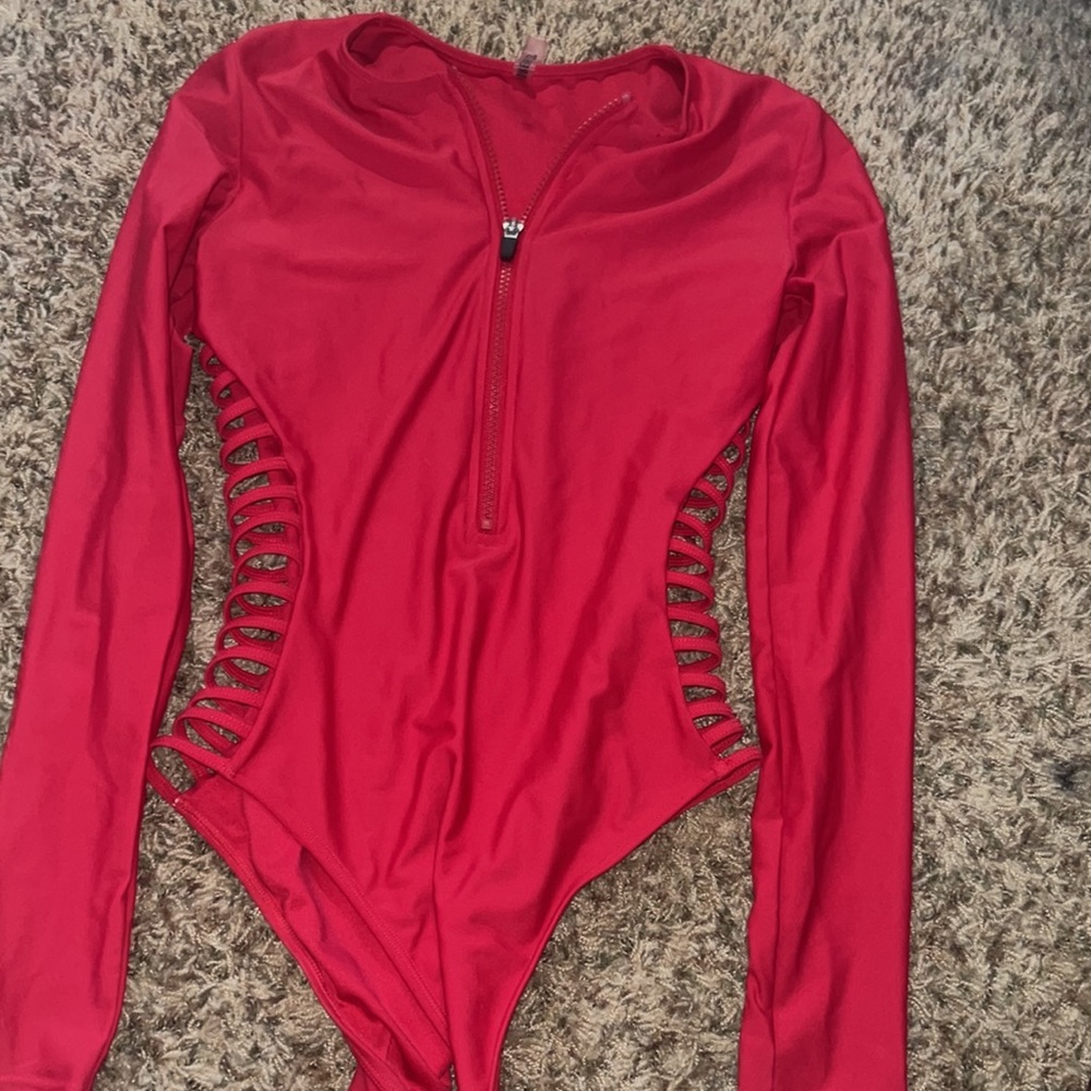 Forever 21 one piece long sleeve swim suit